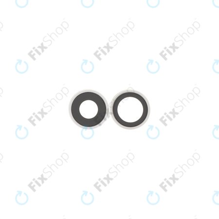 Apple iPhone 17 - Rückfahrkameraglas mit Rahmen (White) - 2Stk.