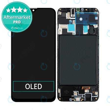 Samsung Galaxy A20 A205F - LCD Display + Touchscreen Front Glas + Rahmen OLED