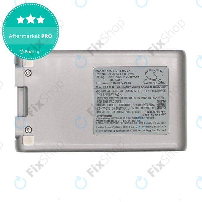 Akku batterie für Dreame T30, 2900mAh, Li-Ion, 29.6V, P2033-8S1P-PAA, HQ