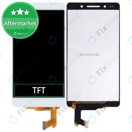 Huawei Honor 7 - LCD Display + Touchscreen Front Glas (White) TFT