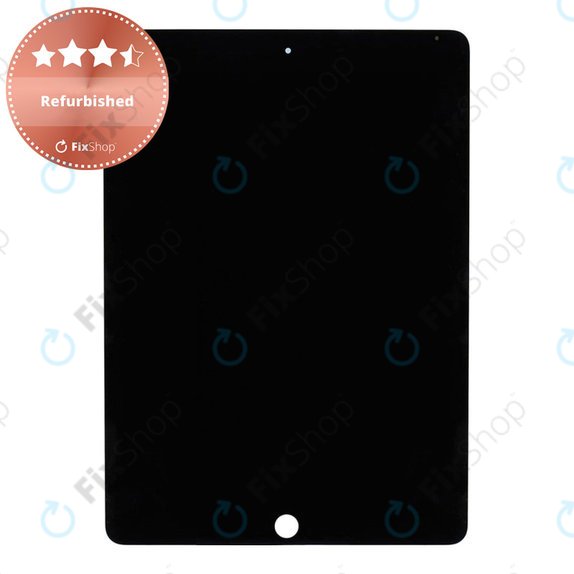 LCD-Display für iPad Air 2, Black, Touchscreen-Glas ohne Rahmen, Refurbished