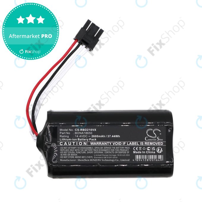 Akku batterie für RobZone Duoro Xcontrol 2, BONA18650, 2600mAh, Li-Ion, 14.4V, HQ