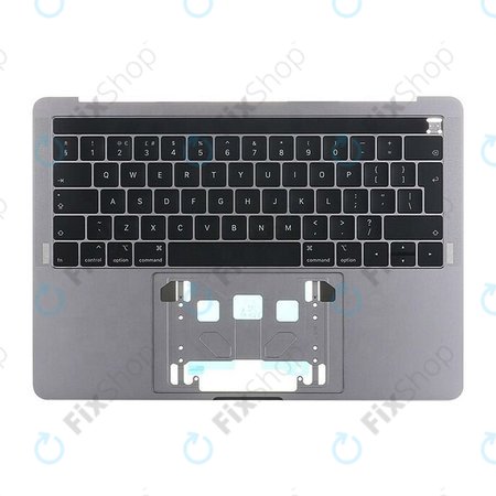 Apple MacBook Pro 13" A1989 (Mid 2018 - Mid 2019) - Oberer Rahmen Tastatur + Tastatur UK + Touch Bar + Mikrofon + Lautsprecher (Space Gray)