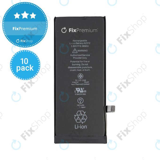 Apple iPhone SE (2nd Gen 2020) - Akku Batterie 1821mAh FixPremium (10 Pack)