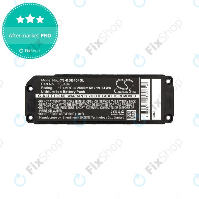 Batterie für Bose 413295, Bose SoundLink Mini, 2600mAh, Li-Ion, 7.4V, 063404, HQ