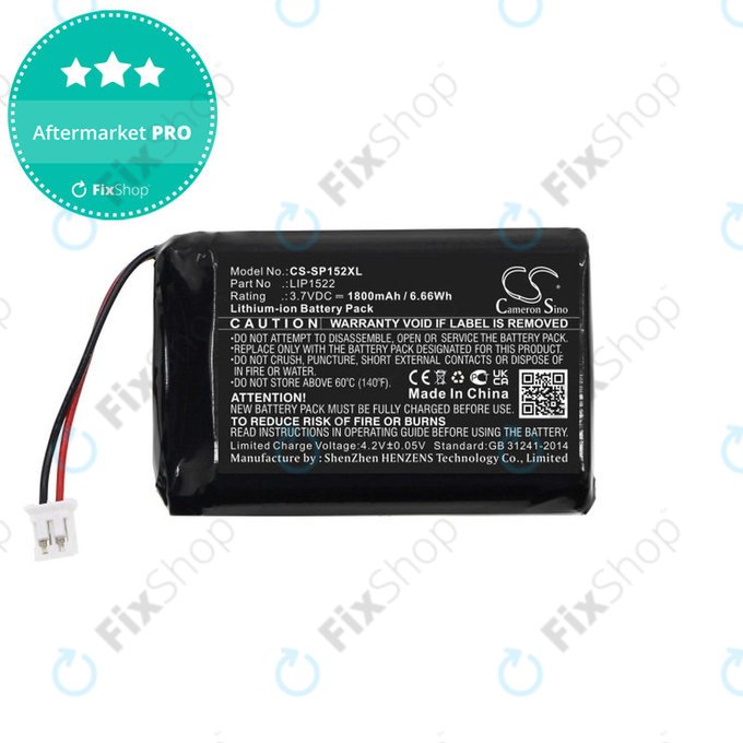 Batterie für Sony Dualshock 4 Wireless Controller, 1800mAh, Li-Ion, 3.7V, LIP1522, HQ