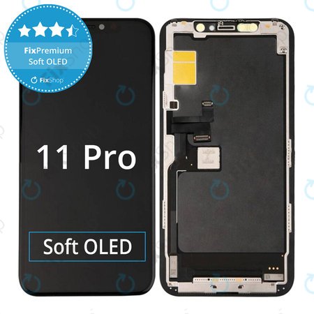 Apple iPhone 11 Pro - LCD Display + Touchscreen Front Glas + Rahmen Soft OLED FixPremium