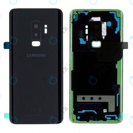 Samsung Galaxy S9 Plus G965F - Akkudeckel (Midnight Black) - GH82-15660A, GH82-15652A Genuine Service Pack