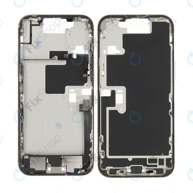 Apple iPhone 16 Pro Max - Mittelrahmen + Ein-/Ausschalter + Lautstärketasten (Natural Titanium)