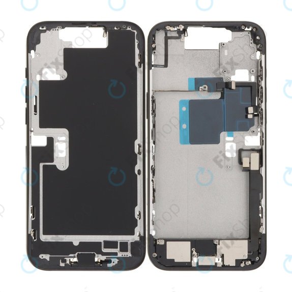 Apple iPhone 16 Pro Max - Mittelrahmen + Power-, Lautstärke- und Kameratasten (Black Titanium)
