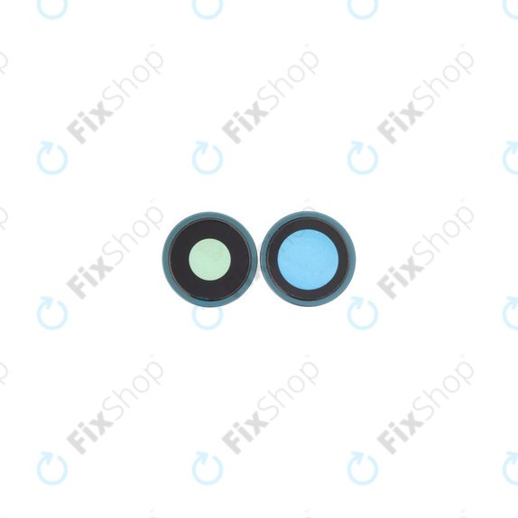 Apple iPhone 16, 16 Plus - Rückfahrkameraglas mit Rahmen (Teal) - 2Stk.