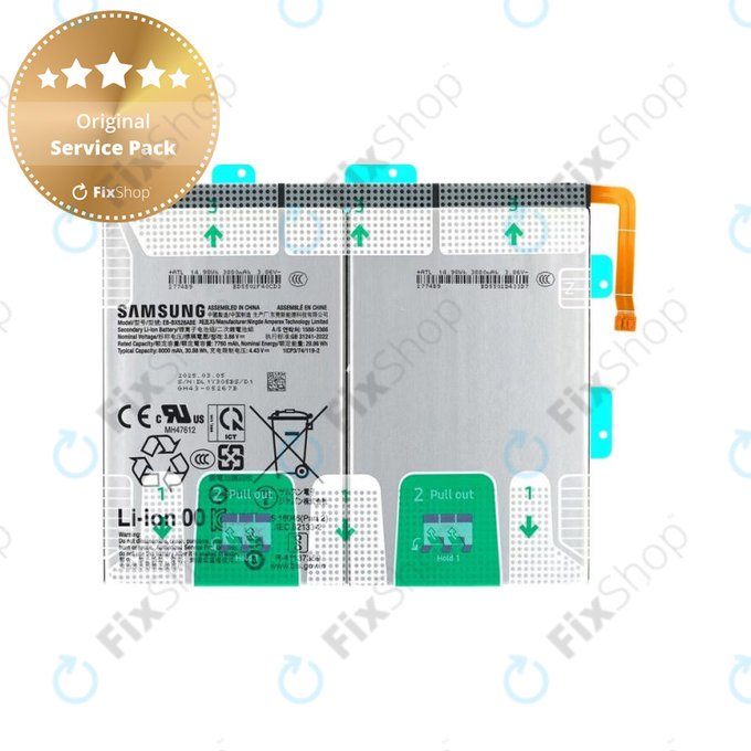 Samsung Galaxy Tab S10 Lite X400, X406, S10 FE X520, X526 - Akku Batterie EB-BX526ABE 8000mAh - GH82-37144A Genuine Service Pack