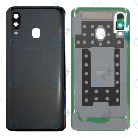 Samsung Galaxy A40 A405F - Akkudeckel (Black) - GH82-19406A Genuine Service Pack