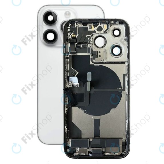 Apple iPhone 14 Pro - Backcover mit Kleinteilen (Silver)