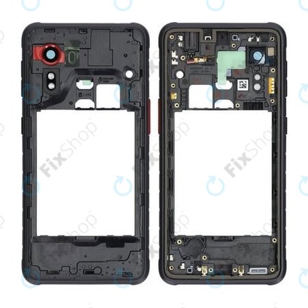 Samsung Galaxy Xcover 5 G525F - Mittlerer Rahmen (Black) - GH98-46354A Genuine Service Pack