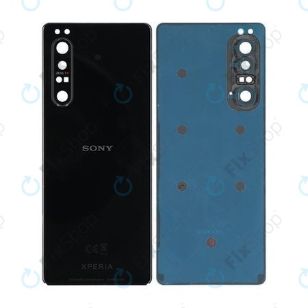 Sony Xperia 1 II - Akkudeckel (Black) - A5019834A, A5019834B Genuine Service Pack