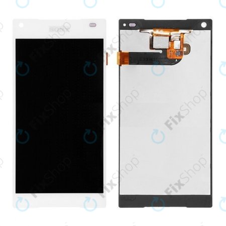 Sony Xperia Z5 Compact E5803 - LCD Display + Touchscreen front Glas (Weiß) OEM