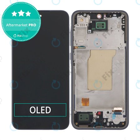 Samsung Galaxy A35 A356B - LCD Display + Touchscreen Front Glas + Rahmen (Blue Black) OLED