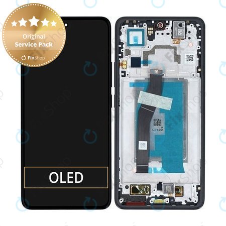Xiaomi 14T - LCD Display + Touchscreen Front Glas + Rahmen (Titan Black) - 5600030N12A00 Genuine Service Pack