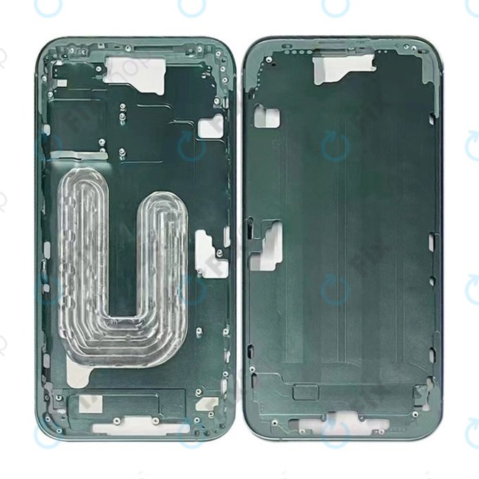 Apple iPhone 16 Plus - Mittelrahmen + Ein-/Ausschalter + Lautstärketasten (Teal)