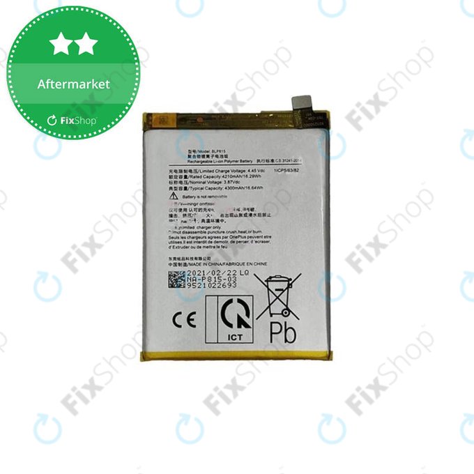 OnePlus Nord N10 5G - Akku Batterie BLP815 4300mAh