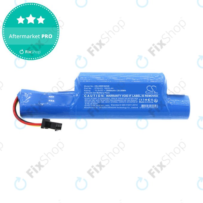 Batterie für Vileda Vr102, 201, 303, One, 2600mAh, Li-ion, 10.8V, 0769-03, HQ