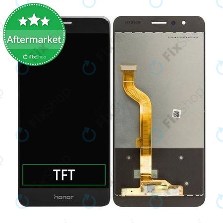 Huawei Honor 8 - LCD Display + Touchscreen Front Glas (Midnight Black) TFT