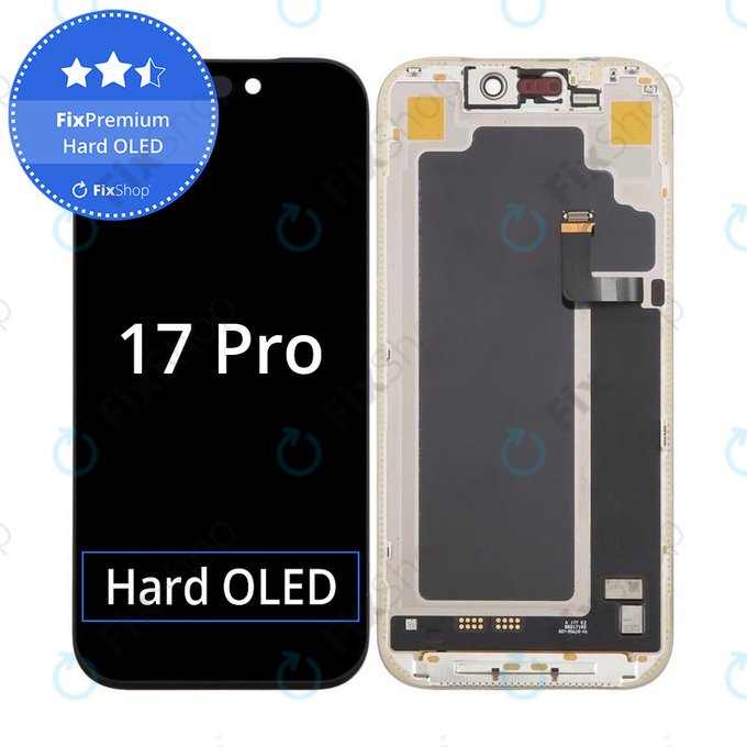 Apple iPhone 17 Pro - LCD Display + Touchscreen Front Glas + Rahmen Hard OLED FixPremium