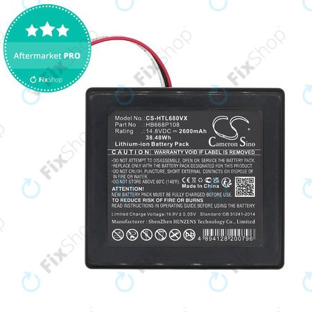 Akku batterie für Hobot Legee 668, Legee 669, 2600mAh, Li-Ion, 14.8V, HB668P108, HQ