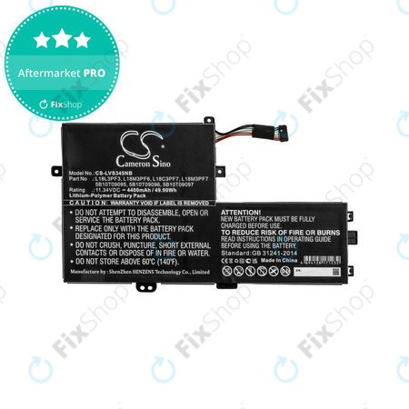 Batterie für Lenovo IdeaPad C340 14, 15, 4400mAh, Li-Pol, 11.34V, 5B10T09095, HQ