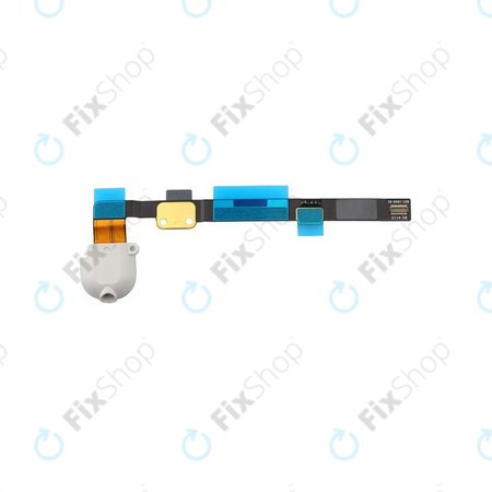 Apple iPad Mini 2, Mini 3 - Klinke Stecker + Flex Kabel (White)
