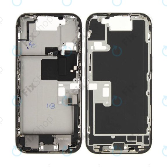 Apple iPhone 16 Pro - Mittelrahmen + Ein-/Ausschalter + Lautstärketasten (White Titanium)