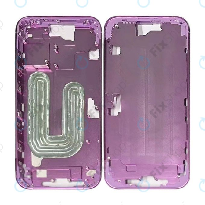 Apple iPhone 16 Plus - Mittelrahmen + Ein-/Ausschalter + Lautstärketasten (Pink)