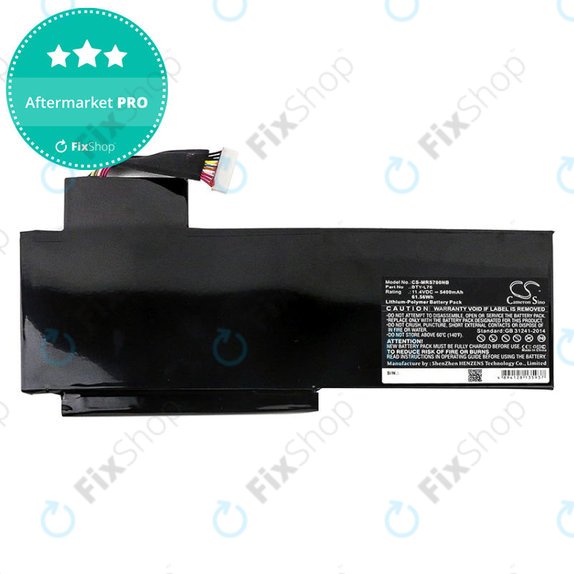 Akku batterie für MSI GS70, GS72, WS72, 5400mAh, Li-Pol, 11.4V, BTY-L76, HQ