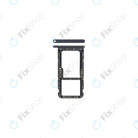 Huawei P20 Lite - SIM + SD Steckplatz Slot (Midnight Black) - 51661HKK Genuine Service Pack