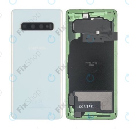 Samsung Galaxy S10 G973F - Akkudeckel (Prism White) - GH82-18378F Genuine Service Pack