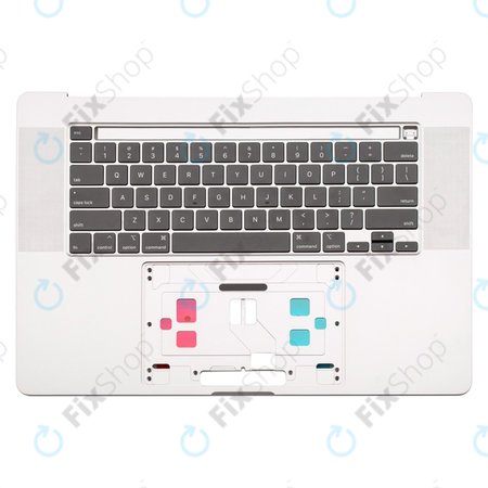 Apple MacBook Pro 16" A2141 (2019) - Oberer Rahmen Tastatur + Tastatur UK (Silver)
