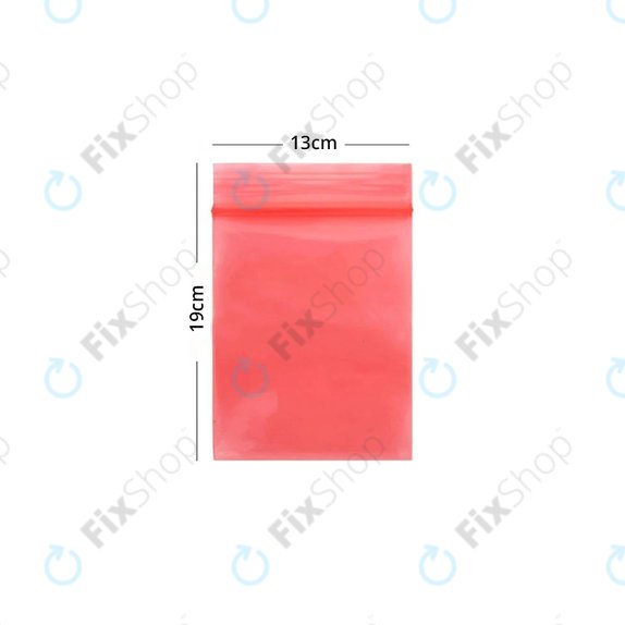ESD-antistatisch Druckverschlussbeutel (Red) - 13x19cm 100Stk.