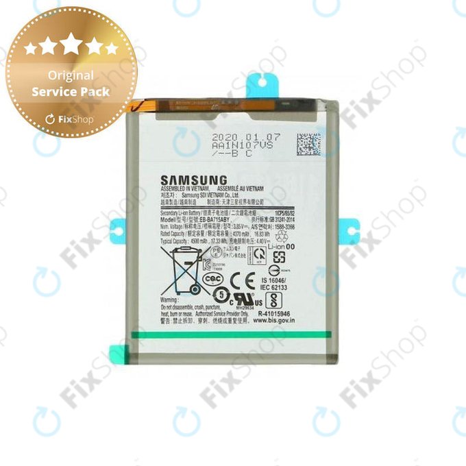 Samsung Galaxy A71 A715F - Akku Batterie EB-BA715ABY 4500mAh - GH82-22153A Genuine Service Pack