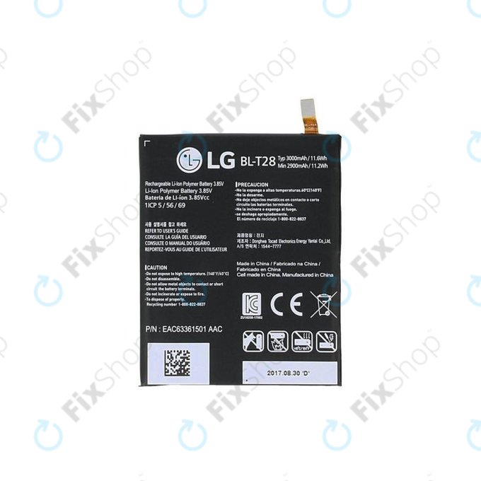 LG Q8 H970 - Akku Batterie BL-T28 3000 mAh - EAC63361501