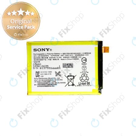 Sony Xperia Z5 Premium E6853, Dual E6883 - Akku Batterie LIS1605ERPC 3430mAh - 1296-2635 Genuine Service Pack
