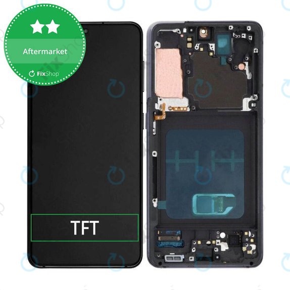 Samsung Galaxy S21 G991B - LCD Display + Touchscreen Front Glas + Rahmen (Phantom Gray) TFT