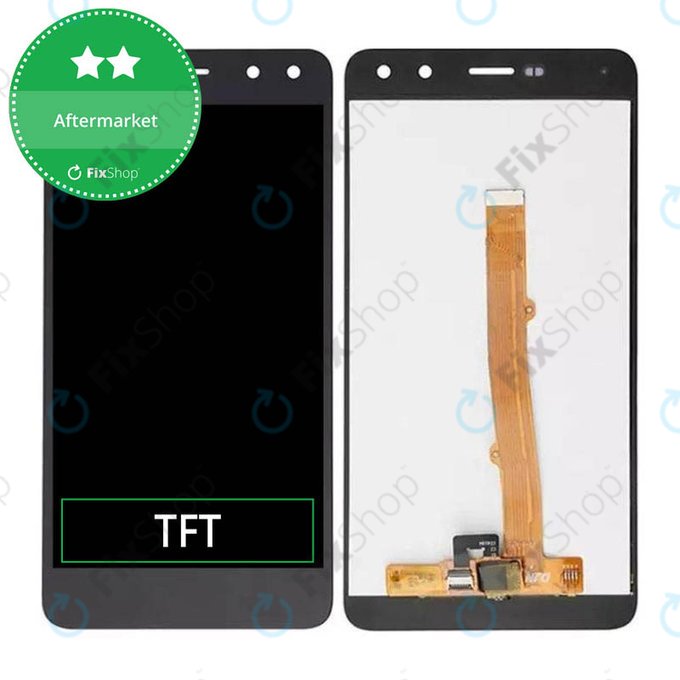 Huawei Y6 (2017) - LCD Display + Touchscreen Front Glas (Black) TFT