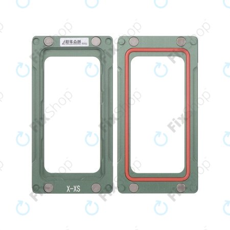 XHZC - Magnetische Druckhalte Form zum Laminieren für Apple iPhone X, XS