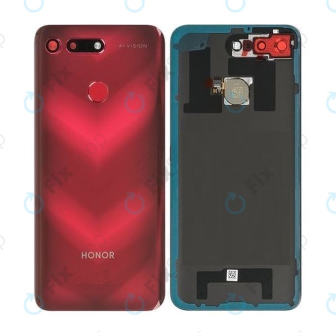 Huawei Honor View 20 - Akkudeckel + Fingerprint Sensor (Phantom Red) - 02352LNW, 02352JKH Genuine Service Pack