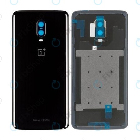 OnePlus 6T - Akkudeckel (Mirror Black) - 2011100043 Genuine Service Pack