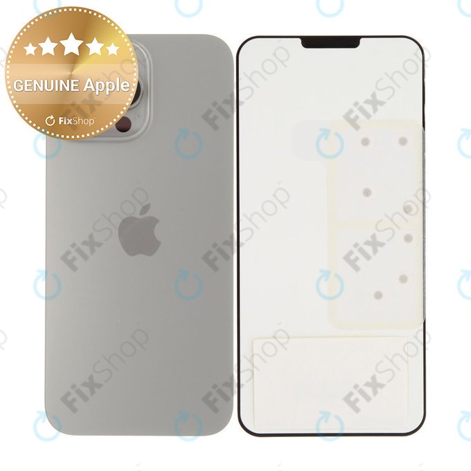 Backcover Glas für iPhone 16 Pro Max | Natural Titanium | 661-44961 | Genuine Apple