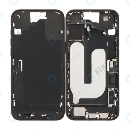 Apple iPhone 16 Plus - Mittelrahmen + Power-, Lautstärke- und Kameratasten (Black)