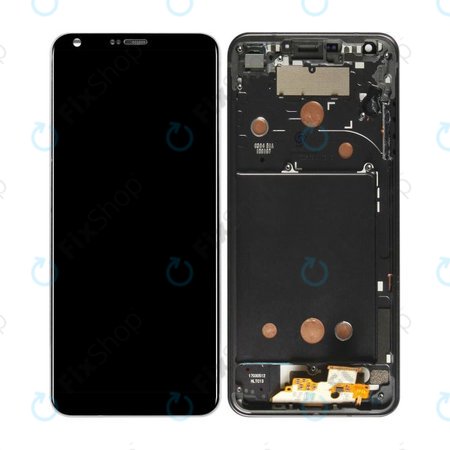 LG G6 H870 - LCD Display + Touchscreen front Glas + Rahmen (Schwarz)