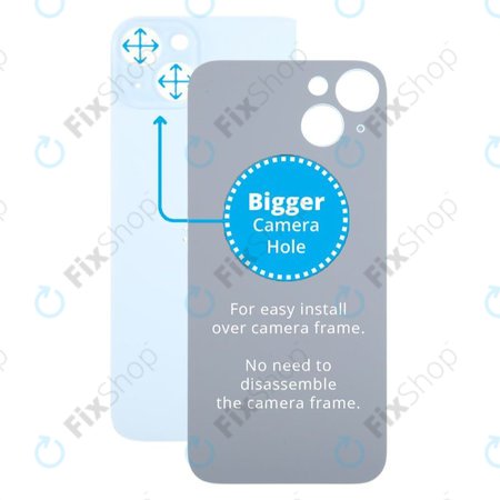 Apple iPhone 15 Plus - Backcover Glas Vergrössertes Ringloch für die Kamera (Blue)